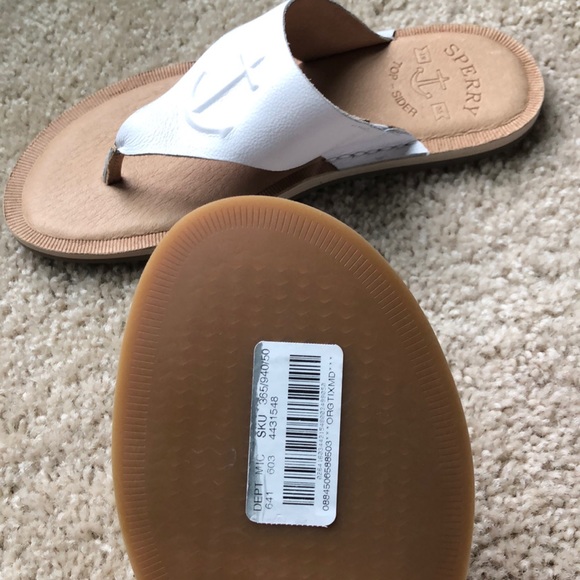 Sperry Womens Sea Port Thong leather sandal 7.5 - Picture 4 of 6